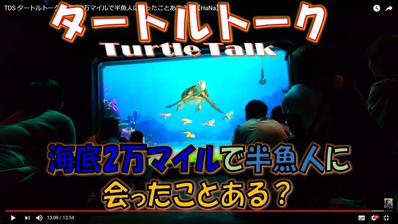 Tds タートルトーク 海底2万マイルで半魚人に会ったことある Hana Youtube