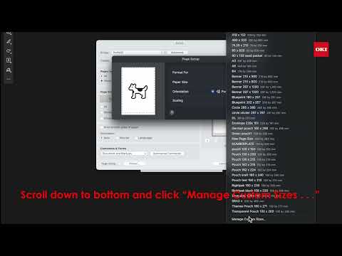How to Set Up Custom Page Sizes on a Mac | OKI Pro9 Series Printers