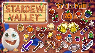 Pursuing Perfection - Stardew Valley v1.6 - Fall Year 1