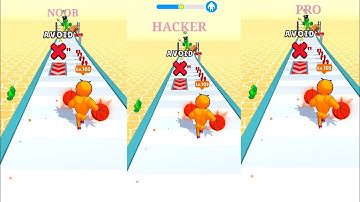 Noob vs Pro vs Hacker vs God - Level Up Runner Game