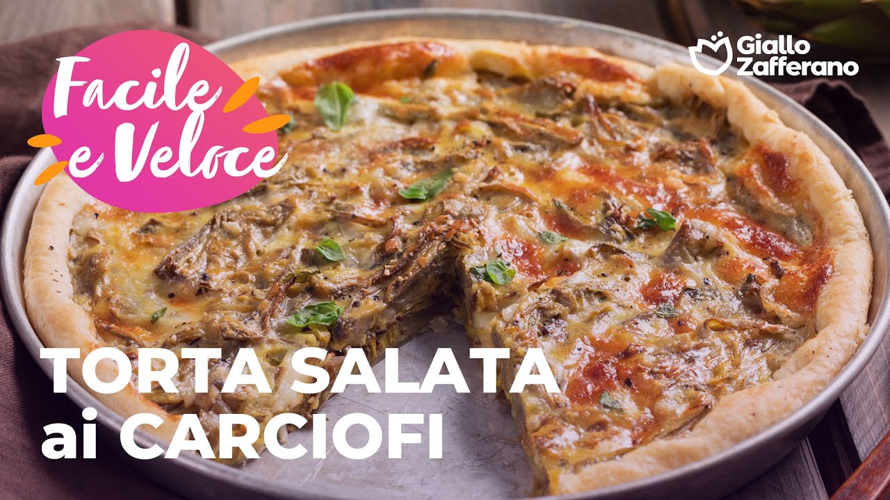TORTA SALATA ai CARCIOFI - FACILE, VELOCE e GUSTOSISSIMA😋😍