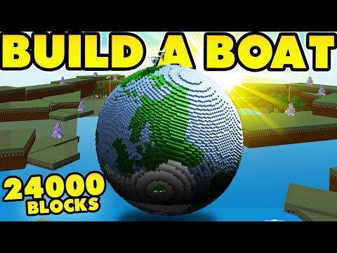 PLANET EARTH in Build a Boat (24,840 Blocks) *World Record*