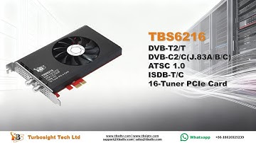 TBS6216 16-Tuner PCIe Card | High-Density Multi-Channel Capture for Professional Broadcasting