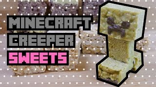 MINECRAFT CREEPER RICE KRISPY TREATS マイクラの立体クリーパー作ってみた【マインクラフト】