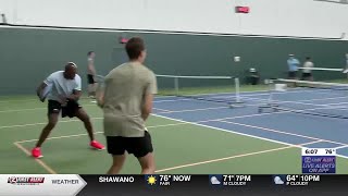 WBAY’s Emerson Lehmann takes part in Donald Driver’s charity pickleball classic