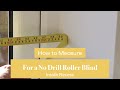How to measure for a no drill roller blind  blindsbypost
