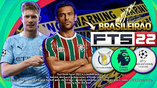 LANÇOU!!! FTS 22 COM BRASILEIRÃO E EUROPEU | NOVOS KITS 2022 | FACES HD | NOVAS LOGOS HD E MAIS!!!