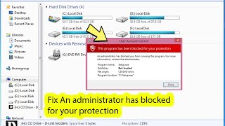 Fix this program has been blocked for your protection windows 7