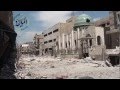 الدمار الذي لحق بالمعهد الشرعي في بلدة المليحة ومسجد الصحابي الجليل سعد بن عبادة 27 05 2014