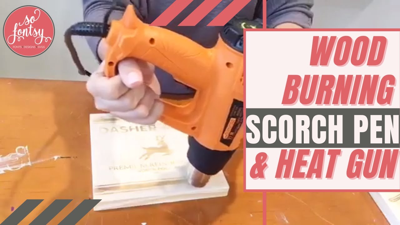 🔥 Wood Burning with a Scorch Pen and Heat Gun Tutorial 