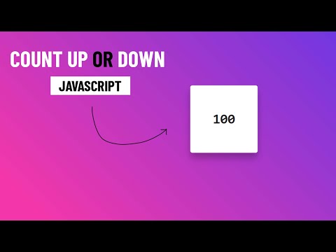 Count Up   Count Down Animation With Javascript