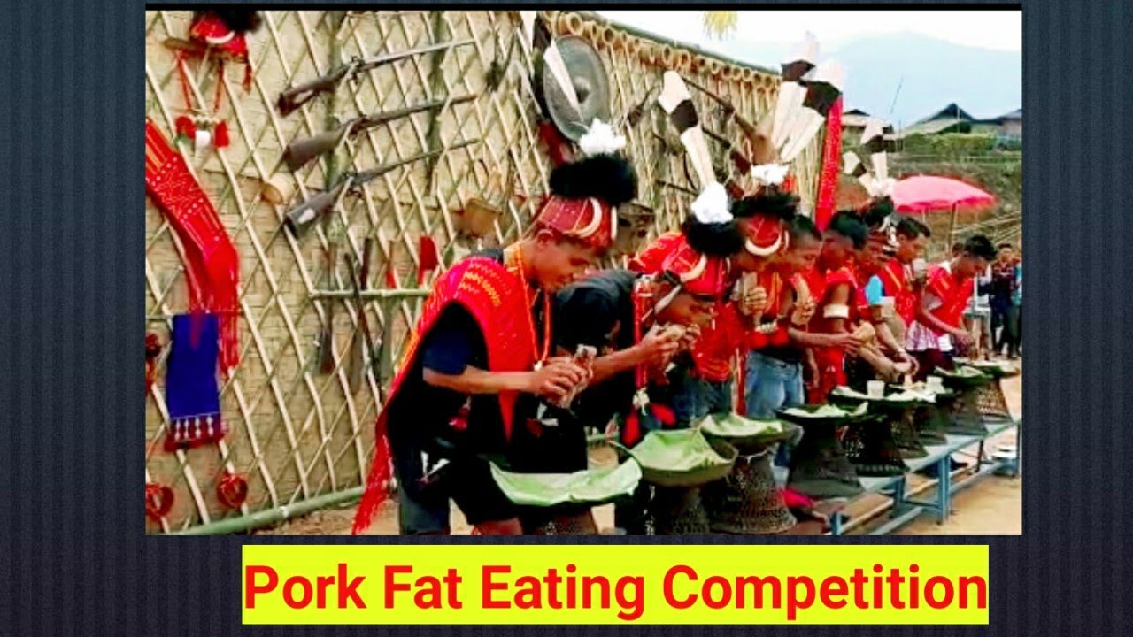 Pork Fat Eating Competition/ Aoleang Festival 2023 at Sheanghah