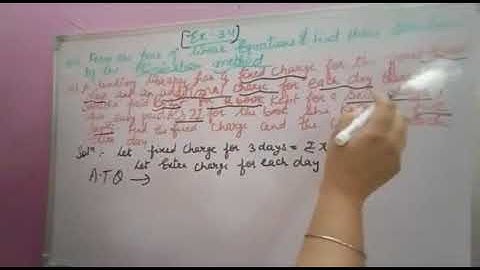 A lending library has a fixed charge for the first three days and an additional charge for each day