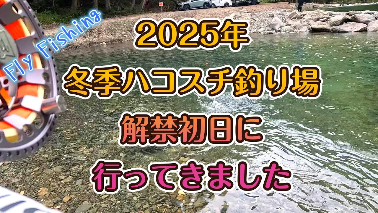 【フライフィッシング】2025年　冬季ハコスチ釣場　解禁初日に行ってみた♪in上野村