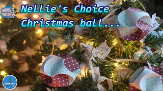 Kerstbal maken met de Nellie's Choice-folding Dies | Kippers Hobby