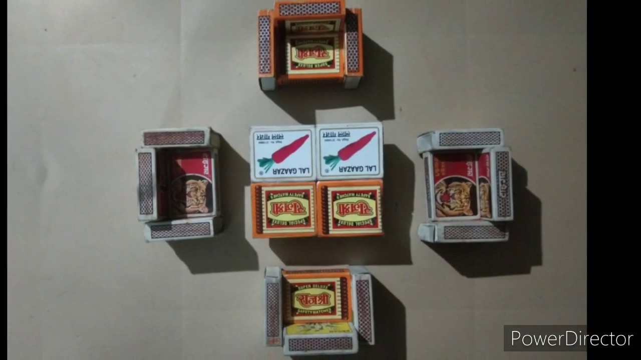 Machis ke khali box se banye chair and table