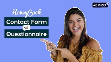 HoneyBook Contact Forms vs Questionnaires