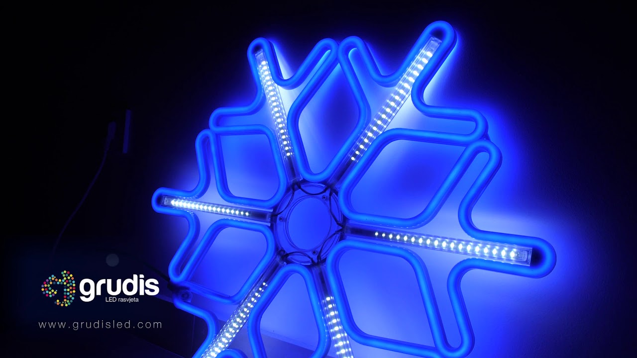 LED novogodišnja pahulja 60cm - Grudis - LED rasvjeta