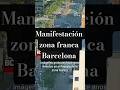 Gran concentración de personas en Zona Franca