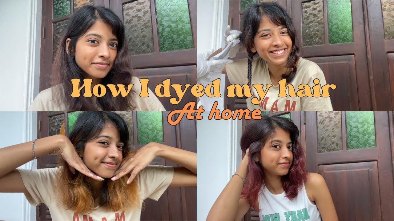 How I colored my hair at home | මම ගෙදරදිම මගේ hair colour එක කරගත්තේ මෙහෙමයි👱🏻‍♀️