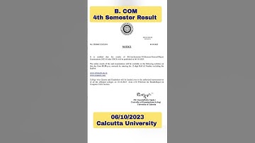 B.Com 4th Semester Result