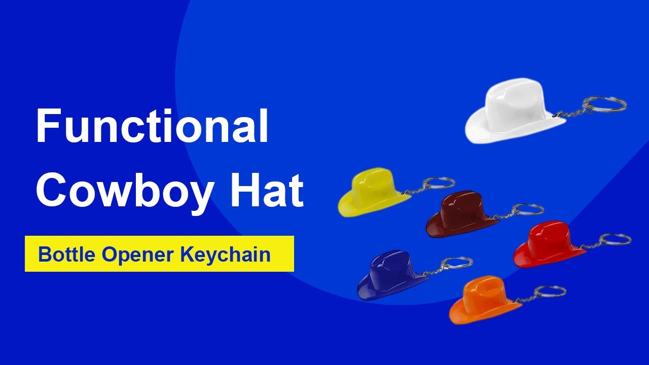 Cowboy Hat Bottle Opener Keychain YouTube