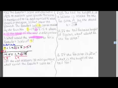 Unit 11  Solving Square Root Equation Word Problems