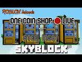 One Coin Shop- Steel Ingot 🔴 Live  ROBLOX Islands / skyblock