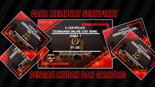 CARA MEMBUAT SERTIFIKAT FREE FIRE SIMPEL DAN MUDAH