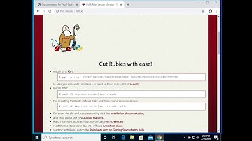 Installing rvm and ruby on Windows 10 with Ubuntu bash