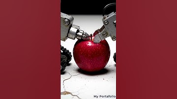 Tiny Robots Discover an Apple 🍎🤖 | AI Cinematic Short