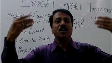 Export Import Training  Part 4  Export Modules