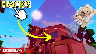 Probando HACKS para ENTRAR a casas BANEADAS en  BROOKHAVEN ROBLOX | ValeryRm