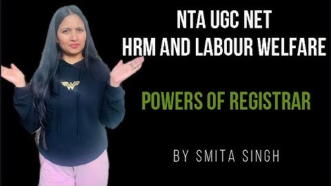 NTA UGC Net I Trade Unions Act 1926 I Registration (Sec - 8) I Smita Singh Edutainment