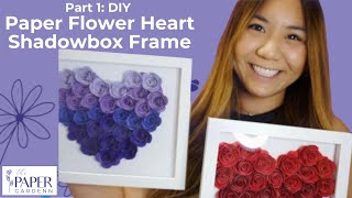 How To Make A Paper Flower Heart Shadowbox Frame Using Your Cricut [Part 1 - Step-by-Step Tutorial] screenshot 5