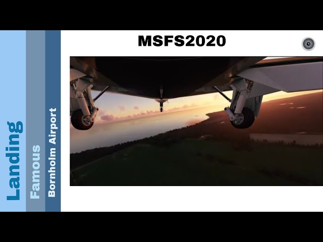 Flight Simulator 2020 - Landing challenges - Bornholm Airport