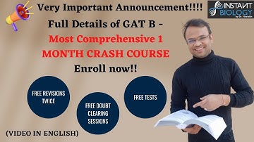 Most Comprehensive One Month Crash Course for GAT B| Starting date 24th Feb (Video in English)