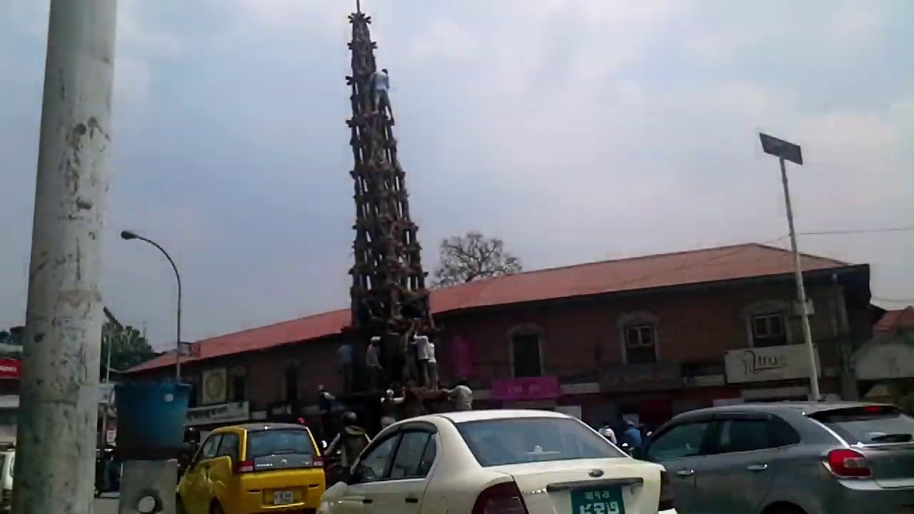 Building of Seto Machindranath Rath time lapse