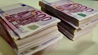 Counting 300k Euros in 500€ Banknotes! Insane Cash Stacks!