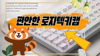 세련된 블랙&amp;화이트 투광 패턴과 PBT 소재로 내구성 뛰어난 로지텍키캡 기계식 키보드 추천합니다! ⌨️✨