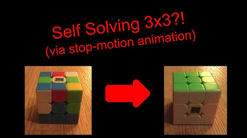 Self Solving 3x3 Cube | Stopmotion Animation