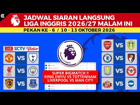 galaxy toto korea x aple toto - Jadwal Liga Inggris 2026 Pekan Ke 6 Live SCTV - Liverpool vs Man City , Man United vs Tottenham