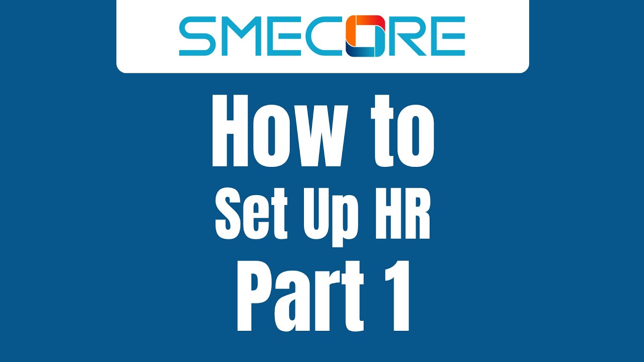 HR Setup Part 1 | Branch and Department - YouTube