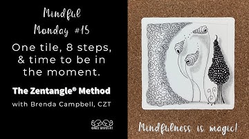 Mindful Monday #15: Easy, Beginner tiles created using the Zentangle® Method of drawing.