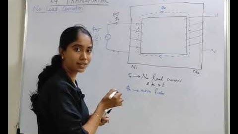 No load operation of Single Phase Transformer with Phasor Diagram