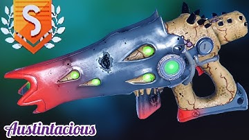 S-Class Alien Rifle Multitool | Red & Black, Black Crystal | EUCLID | No Mans Sky