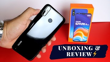 Tecno Spark 4 Lite Unboxing & Review | 4000mAh Big Battery ⚡⚡