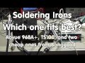 #100 Soldering Irons Comparison and Test: TS100, Aoyue 968, 907, Mustool MT223