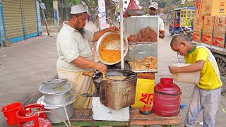 Bengali Style Pakora, Potato Chops &amp; Puri Making | Bangladeshi Street Food