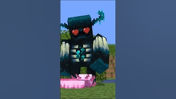 Axolotl and Warden - Minecraft Animation